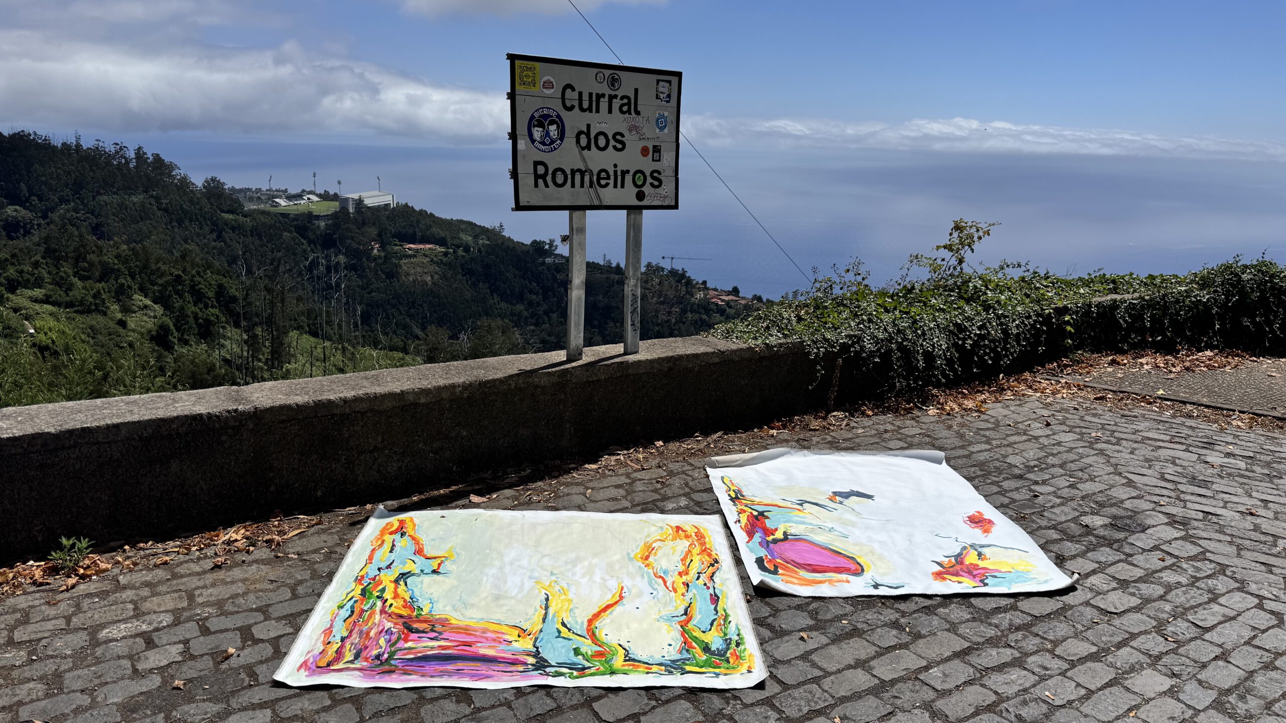 Zwei abstrakte Arbeiten bei Curral dos Romeiros auf Madeira
